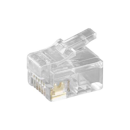 MicroConnect - Modular Plug RJ12 6P6C, 10pcs - Prise RJ45 & accessoires