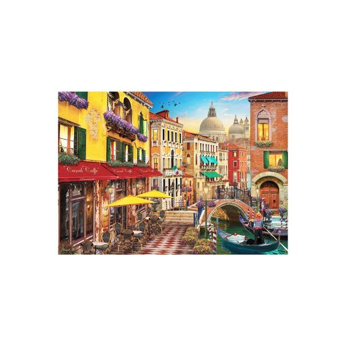 Puzzle Anatolien - David Mc Lean : Canal Café Venise, 1500 Pièces