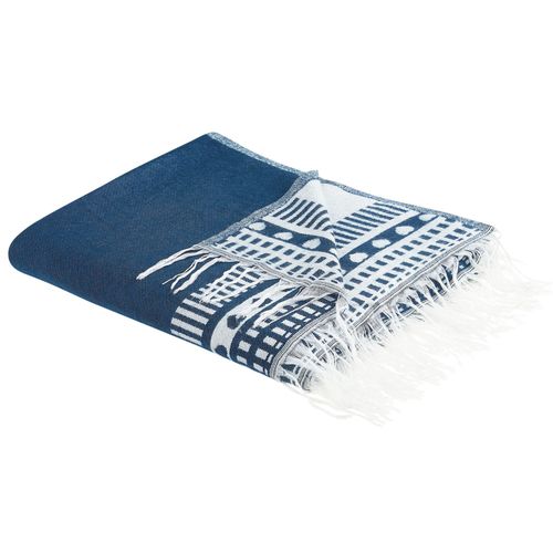 Couverture Tarlay Tissu 130 X 170 Cm Bleu