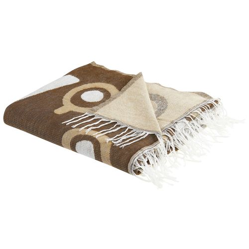 Couverture Siddha Tissu 130 X 170 Cm Marron