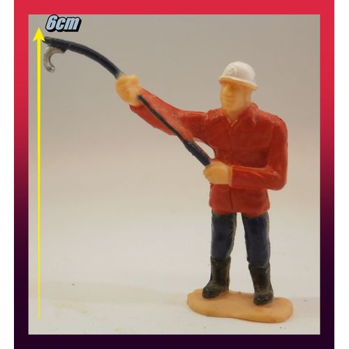 Figurine Pompier - Pompier Avec Canne - 6cm-Dinky Toys