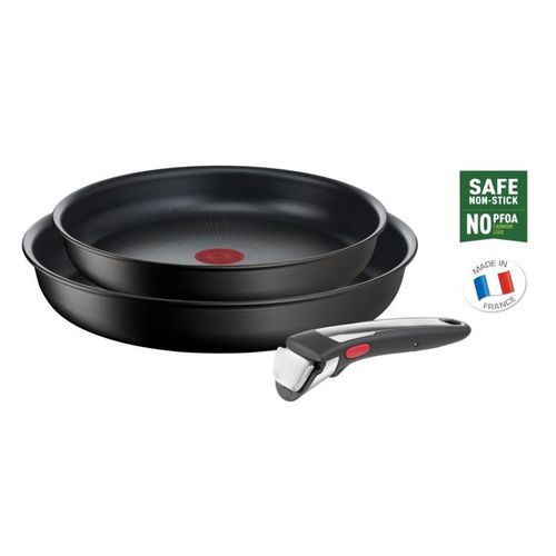 Tefal L3959143 Ingenio Unlimited On Set 3 Pcs Poêles 24/28 Cm + 1 Poignée -Induction