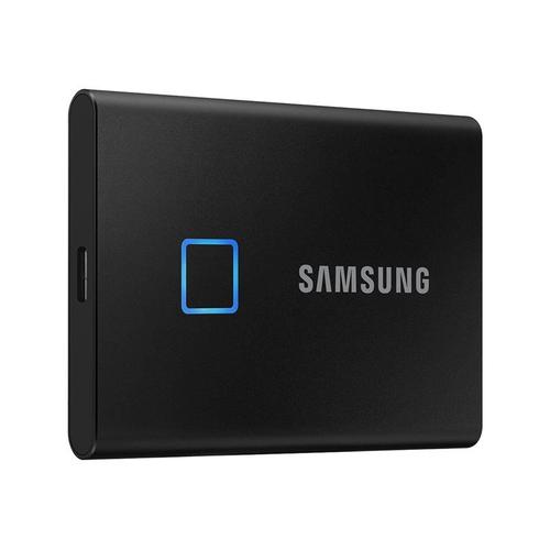Samsung T7 Touch MU-PC1T0K - SSD - chiffré - 1 To - externe (portable) - USB  3.2 Gen 2 (USB-C connecteur) - AES 256 bits - noir