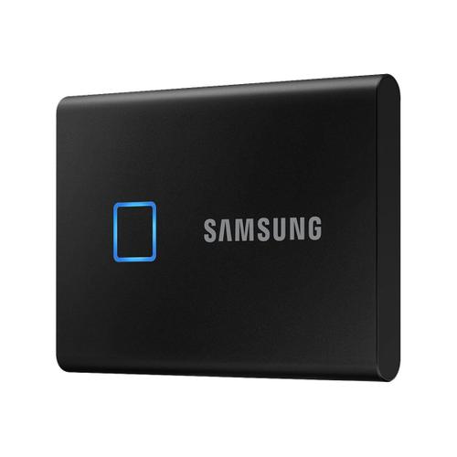 Samsung T7 Touch MU-PC2T0K - SSD - chiffré - 2 To - externe (portable) - USB 3.2 Gen 2 (USB-C connecteur) - AES 256 bits - noir
