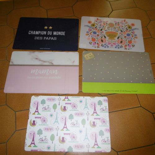 Set De Table 43x28cm Derriere La Porte Lot De 5 Motifs Differents