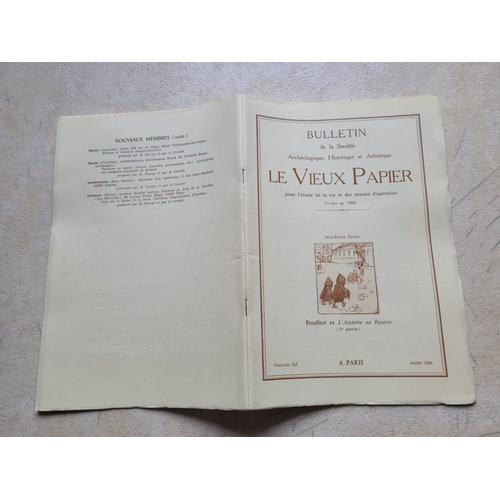 Bulletin De La Société Archéologique, Historique Et Artistique Le Vieux Papier, Fascicule N° 349 : Poulbot Et L'assiette Au Beurre ( 1re Partie ).