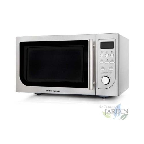 Micro-ondes Orbegozo 900W MIG2525. Gril 1000 W. Capacité 25 L. 8 niveaux de puissance. Acier inoxidable
