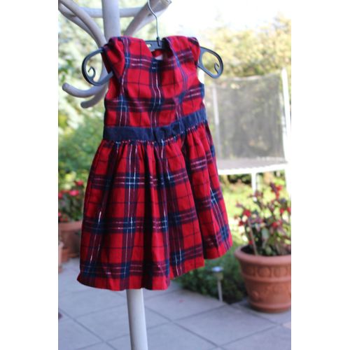 Robe Rouge À Carreaux Baby Club.92cm.24mois.