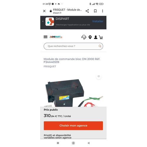 Boitier électronique frisquet  