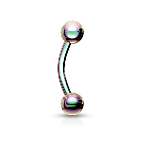Piercing Arcade Barre Et Boules Titane Inoxydable Anti Allergique Sourcil Oreille Cartilage Tragus Helix Barbell Tatiana Multicolore Lovepiercing