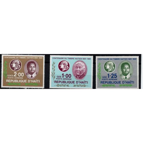 Haïti Centenaire Du Timbre Haïtien 1981