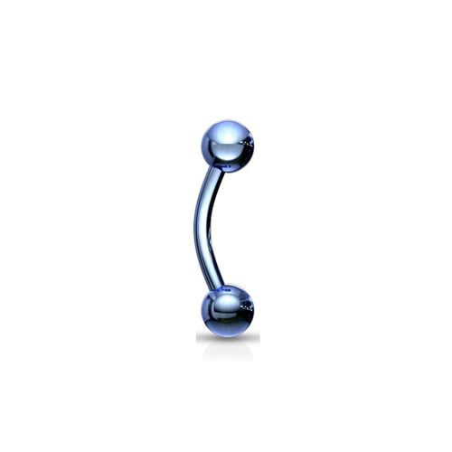 Piercing Arcade Barre Et Boules Titane Inoxydable Anti Allergique Sourcil Oreille Cartilage Tragus Helix Barbell Tatiana Bleu Foncé Lovepiercing