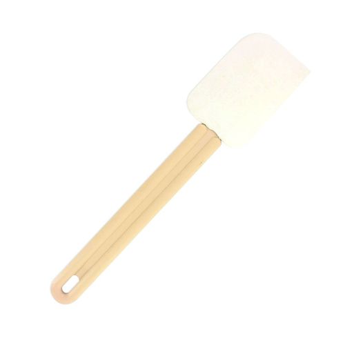 Fm Professional 35940 Maryse Avec Manche Plat En Résine, Spatule De Pâtisserie, Spatule De Cuisine, Résine, Silicone, Blanc, 32 X 7 X 1,2 Cm