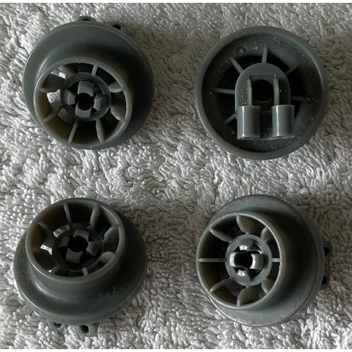 Lot de 4 Roulettes (Ø 37mm) pour Panier de Lave-Vaisselle - BRANDT - DFH12227W & DFH12227W/1.
