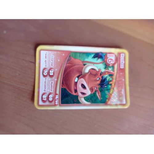 Carte 20 Ème Anniversaire Disneyland Paris Pumba