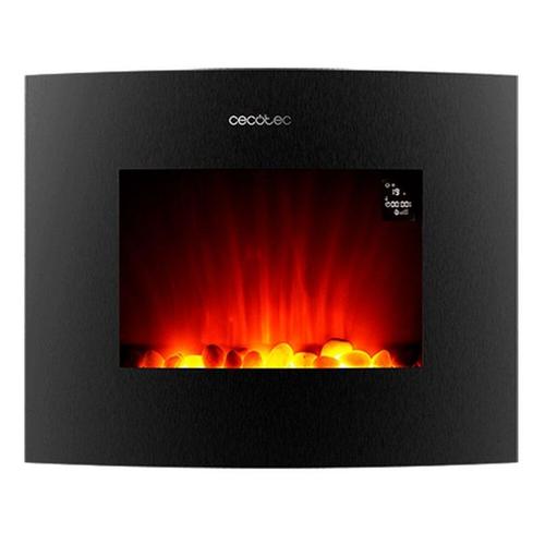 Cheminée murale électrique décorative Cecotec 2650 CURVED Noir 2000 W