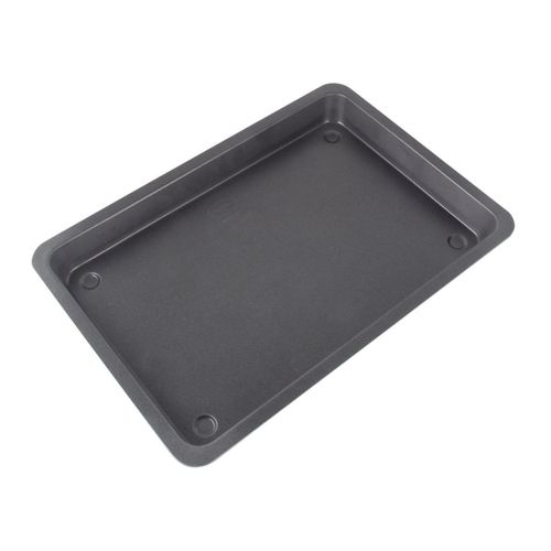 Dr Oetker Plaque À Pâtisserie À Rebord Extra Haut, Plat À Four, Plat À Pâtisserie, Fabriqué En Allemagne, Acier, Noir, 42 X 29 X 4 Cm
