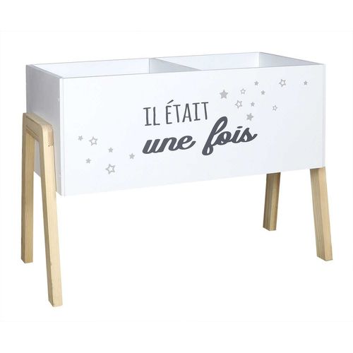 Bac À Livre Pour Enfant En Mdf Il Était Une Fois - Blanc