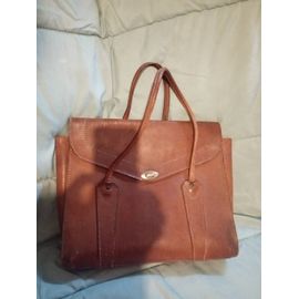 Rare sacoche homme en cuir véritable, Tout en cuir, grand sac, Très bon état