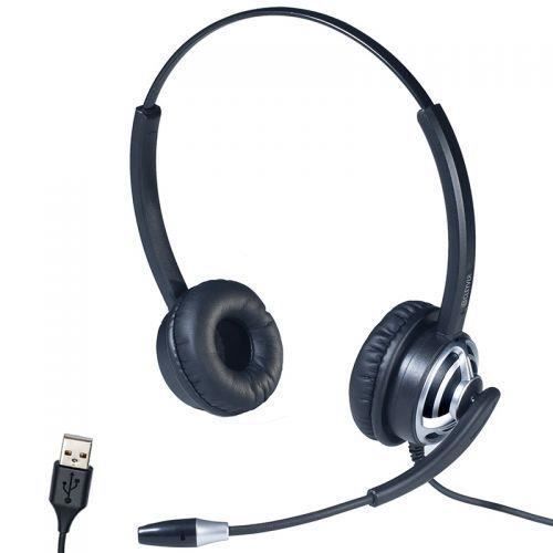 Casque Filaire USB - CLEYVER - HC65 - Ultra Léger - Micro Antibruit - Compatible Softphones