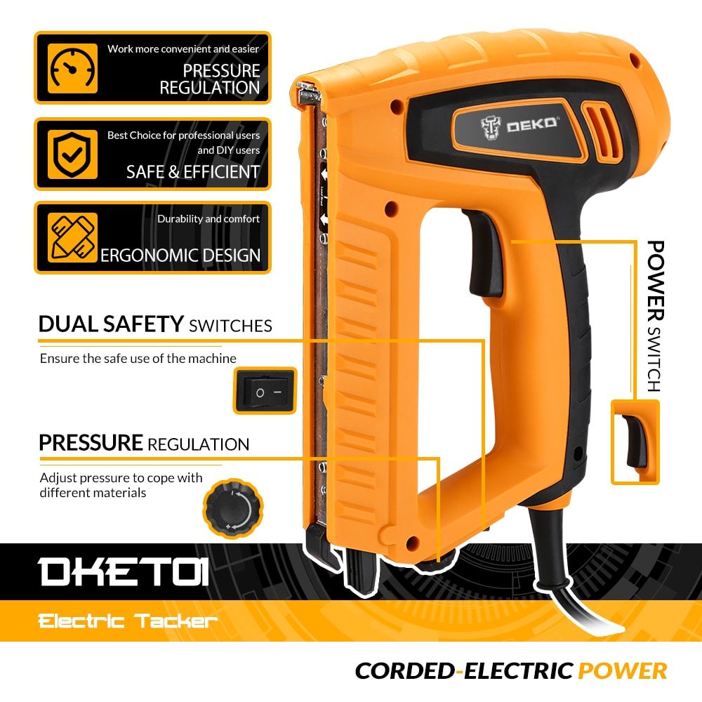 Agrafeuse Cloueuse Electrique Pro, Modele: DKET01
