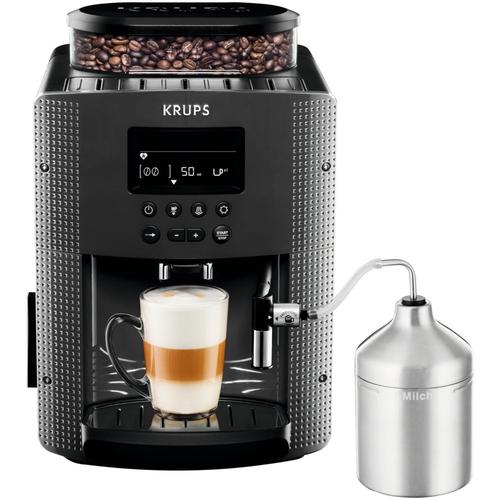 Machine à café Krups YY4539FD essential grise avec mousseur + un paquet café starbuck