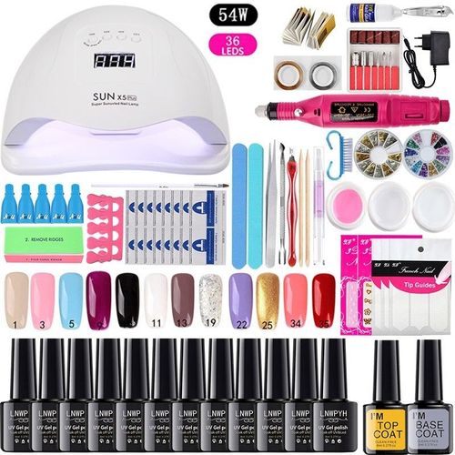 Kit Manucure Ongle Led Uv Vernis Gel 