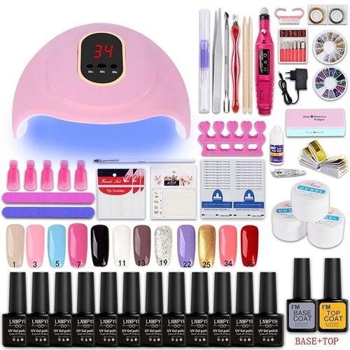 Kit Manucure Ongle Led Uv Vernis Gel 