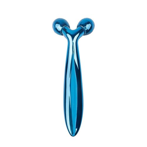 Rouleau Masseur De Visage 3d Argent Bleu