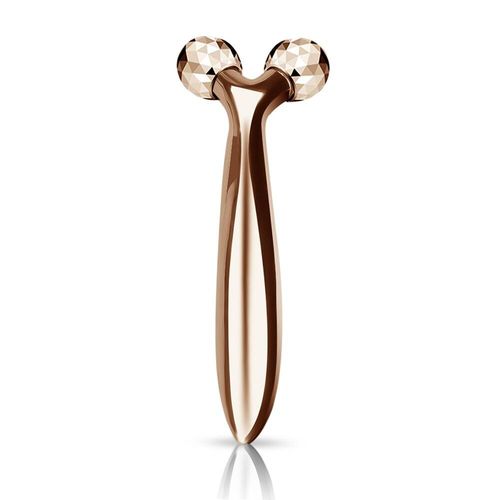 Rouleau Masseur De Visage 3d Argent Doré