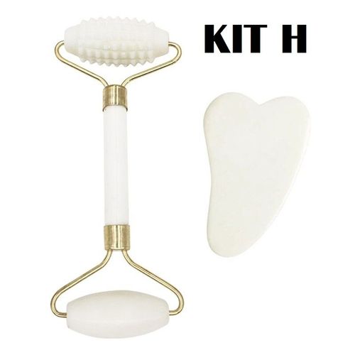 Kit Masseur Facial Jade Veritable 