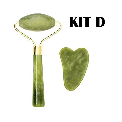 Kit Masseur Facial Jade Veritable 