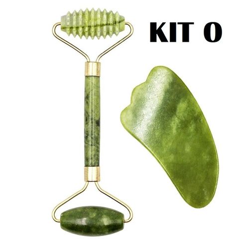 Kit Masseur Facial Jade Veritable 