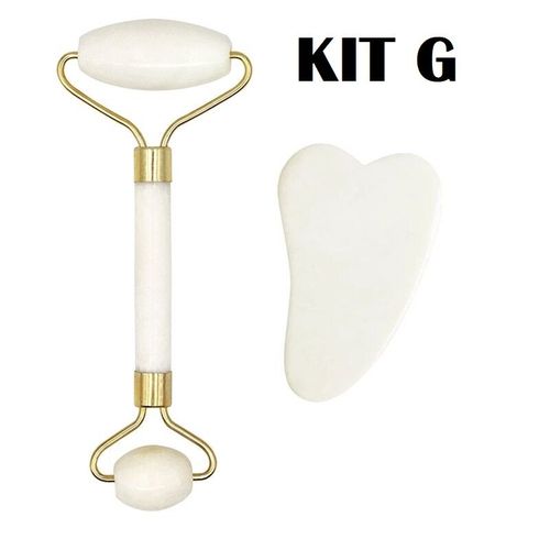 Kit Masseur Facial Jade Veritable 