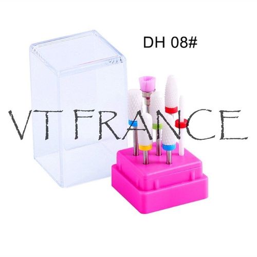 Kit 7 Fraise Foret A Ongle Manucure 