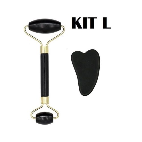 Kit Masseur Facial Jade Veritable 