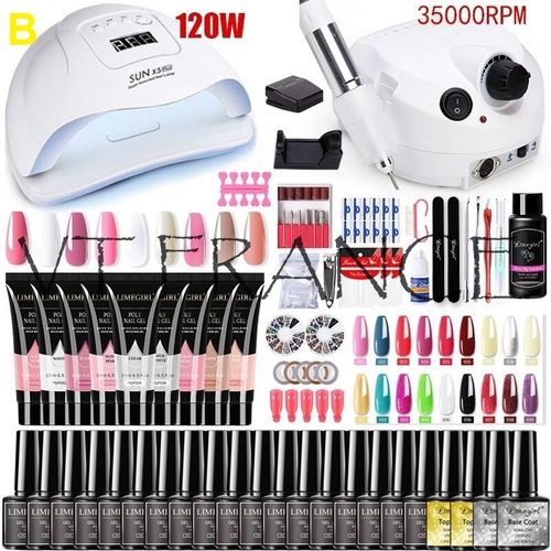 Kit Manucure Ongle Led Uv Vernis Gel 