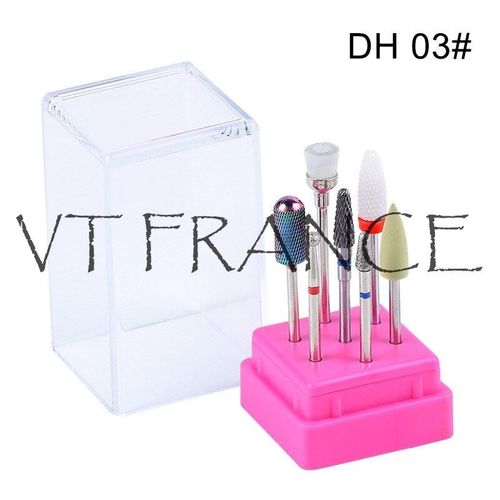 Kit 7 Fraise Foret A Ongle Manucure 