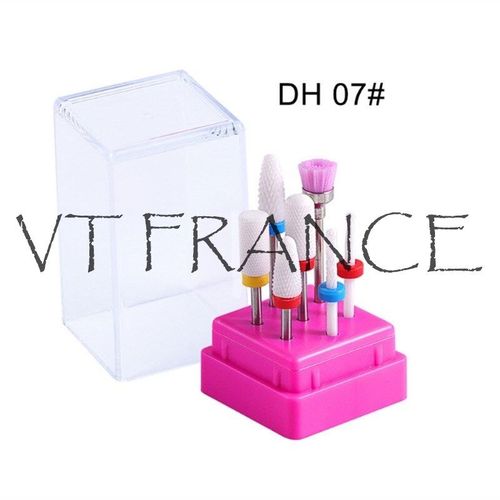 Kit 7 Fraise Foret A Ongle Manucure 