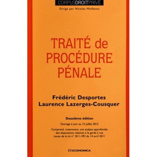 Traité De Procédure Pénale