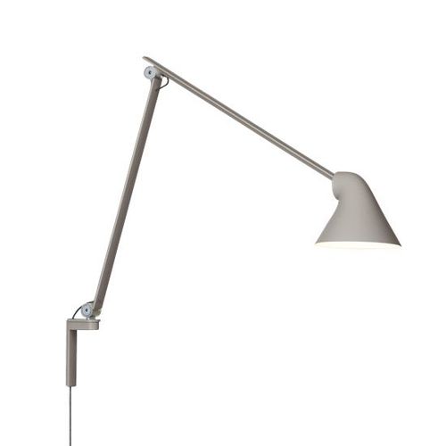 Louis Poulsen Lampe Murale Applique Njp Avec Bras Long (Gris Clair 2700k - Aluminium)