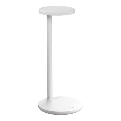 Flos Lampe De Table Oblique (2700k, Blanc Opaque - Aluminium Et Pmma)
