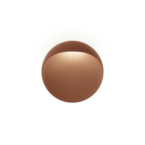 Louis Poulsen Lampe Murale Applique Pour Extérieur Flindt Ø 20 Cm (Corten 3000k - Aluminium Moulé Sous Pression)