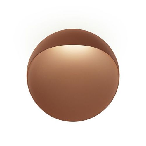 Louis Poulsen Lampe Murale Applique Pour Extérieur Flindt Ø 30 Cm (Corten 3000k - Aluminium Moulé Sous Pression)