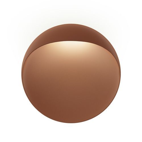 Louis Poulsen Lampe Murale Applique Pour Extérieur Flindt Ø 40 Cm (Corten 3000k - Aluminium Moulé Sous Pression)