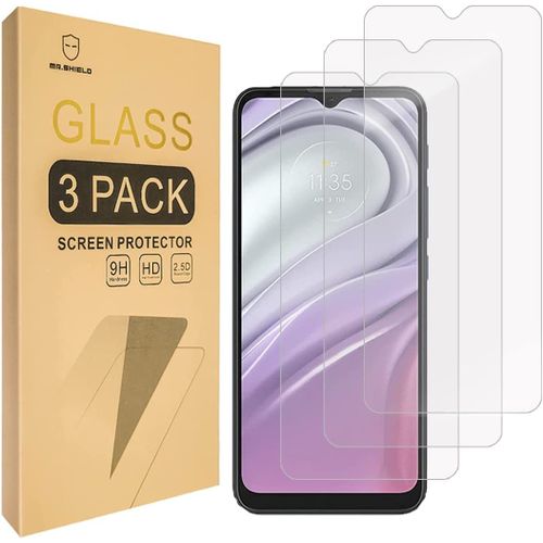 Mr. Shield Lot De 3 Films Protecteurs D'écran En Verre Trempé Pour Motorola Moto G30 Dureté 9h