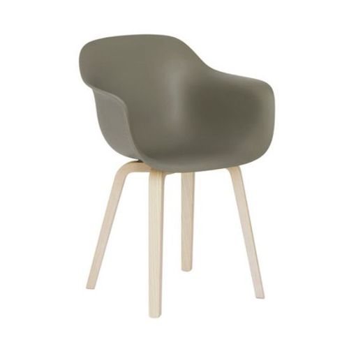 Magis Fauteuil Substance Plywood (Gris Beige - Frêne Naturel Et Polypropylène)