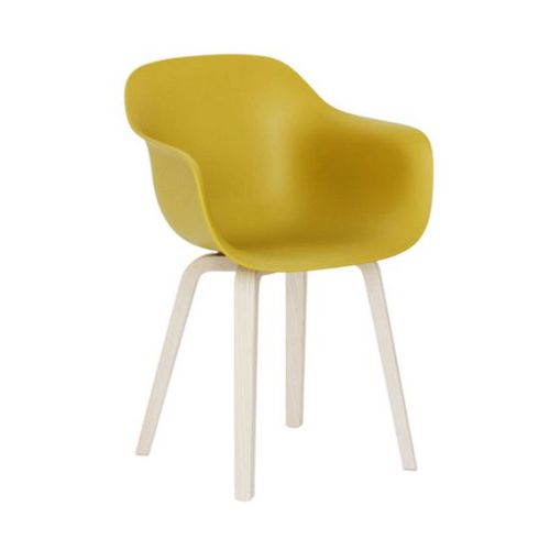 Magis Fauteuil Substance Plywood (Moutarde - Frêne Naturel Et Polypropylène)