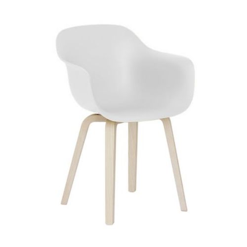 Magis Fauteuil Substance Plywood (Blanc - Frêne Naturel Et Polypropylène)