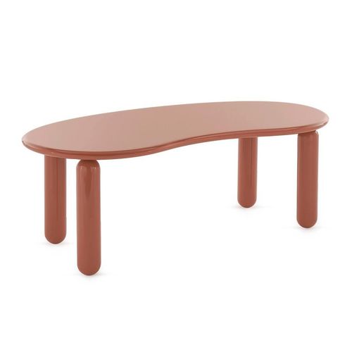 Kartell Table Basse Undique Mas H 44 Cm (Orange - Bois De Hêtre Laqué Polyester)